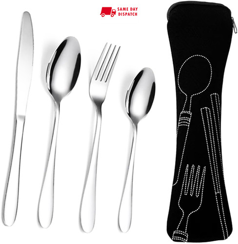 4pcs cutlery set stainless - set,